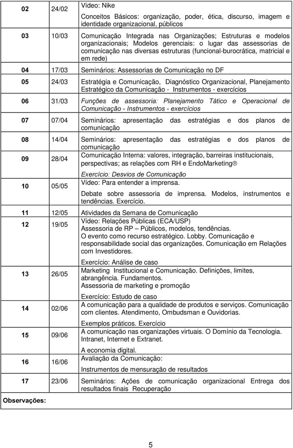 Estratégia e Comunicação, Diagnóstico Organizacional, Planejamento Estratégico da Comunicação - Instrumentos - exercícios 31/03 )XQo}HV GH DVVHVVRULD 3ODQHMDPHQWR 7iWLFR H 2SHUDFLRQDO GH