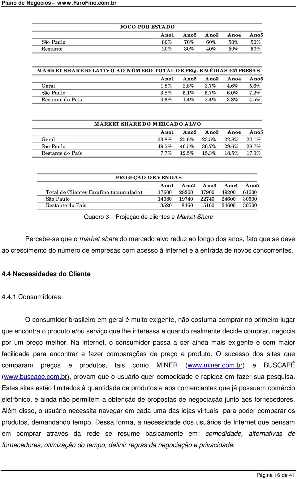 1% São Paulo 49.5% 46.5% 36.7% 29.6% 28.7% Restante do País 7.7% 12.5% 15.3% 18.5% 17.