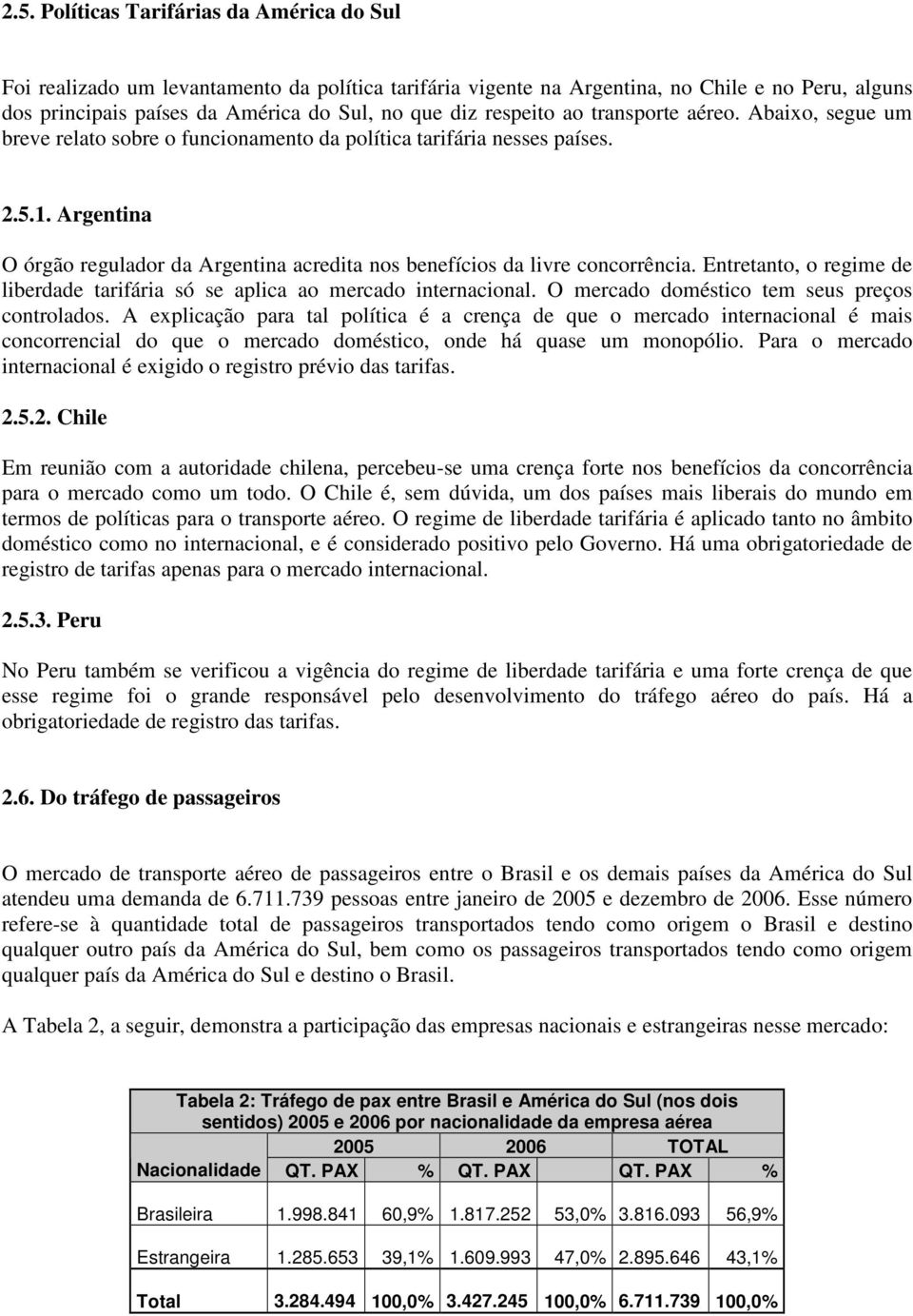 Argentina O órgão regulador da Argentina acredita nos benefícios da livre concorrência. Entretanto, o regime de liberdade tarifária só se aplica ao mercado internacional.