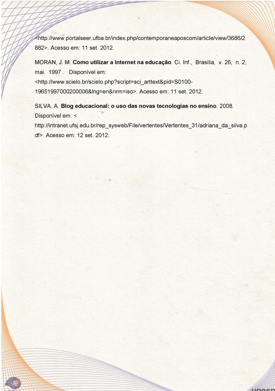 php?script=sci_arttext&pid=s0100-19651997000200006&lng=en&nrm=iso>. Acesso em: 11 set. 2012. SILVA, A.