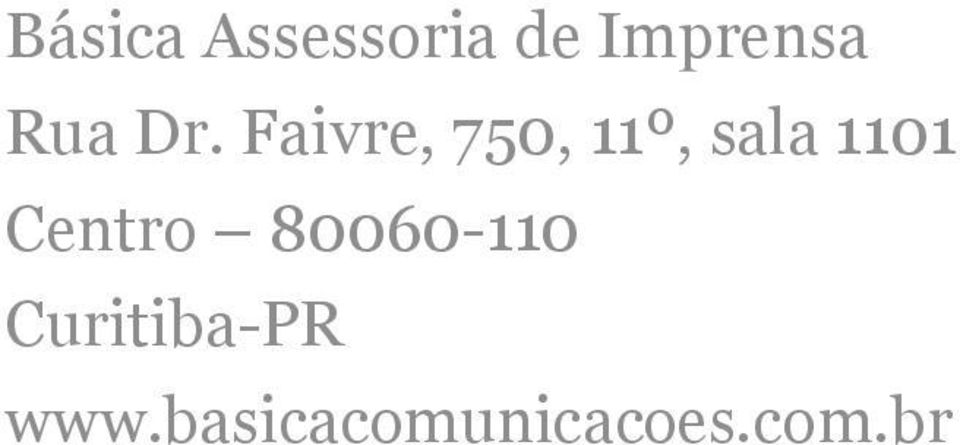 Faivre, 750, 11º, sala 1101