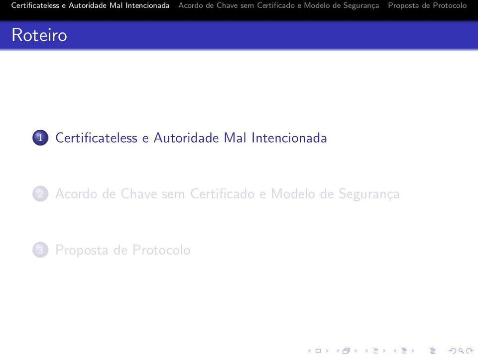 Acordo de Chave sem Certificado e