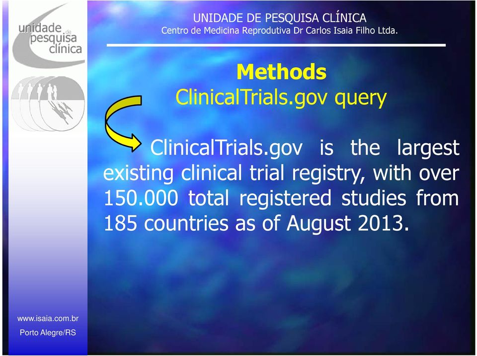 gov is the largest existing clinical trial