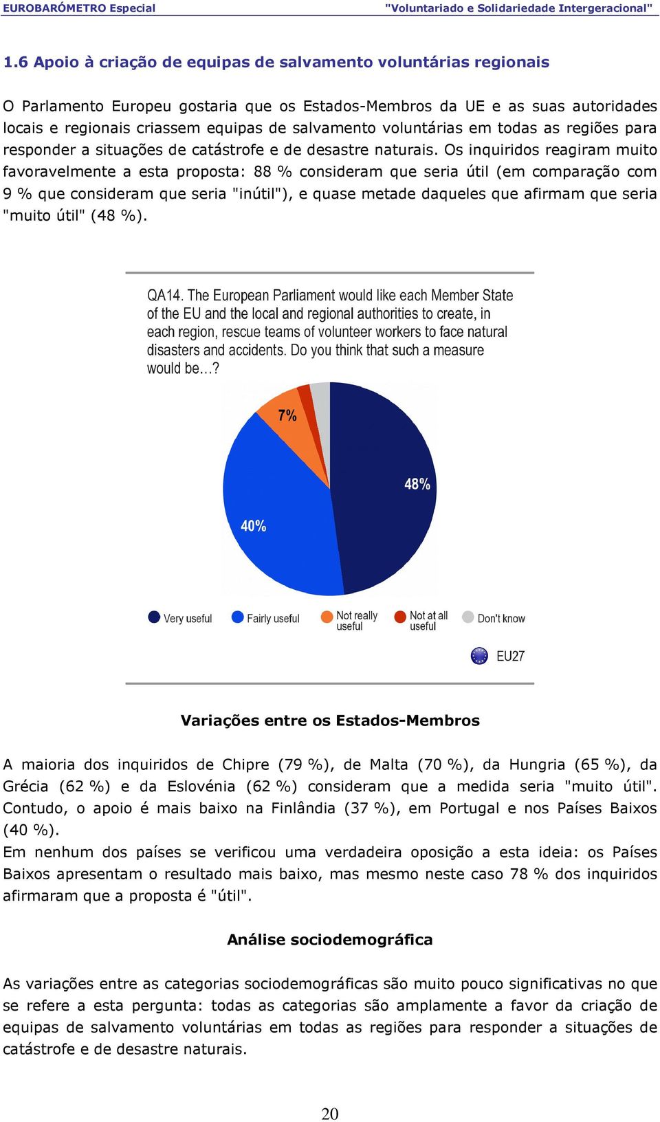 Os inquiridos reagiram muito favoravelmente a esta proposta: 88 % consideram que seria útil (em comparação com 9 % que consideram que seria "inútil"), e quase metade daqueles que afirmam que seria