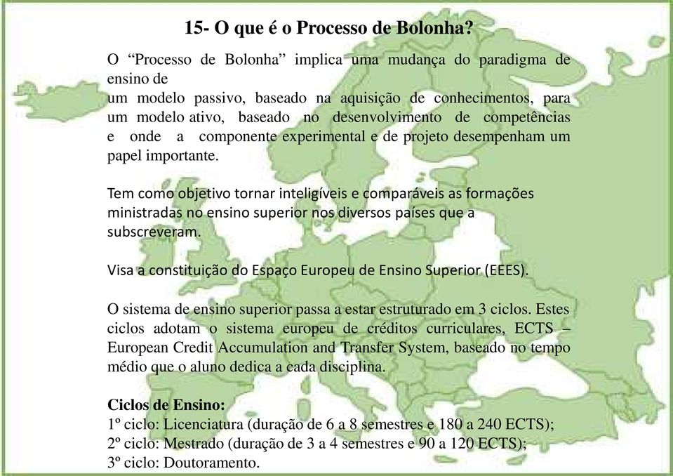 componente experimental e de projeto desempenham um papel importante.