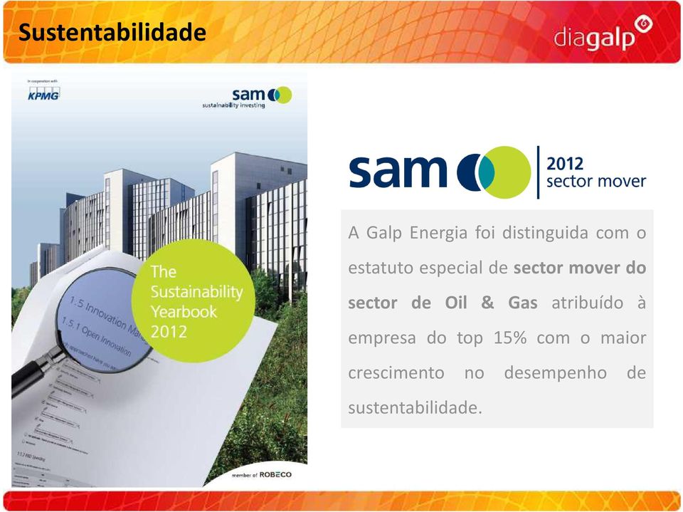 de Oil & Gas atribuído à empresa do top 15% com o