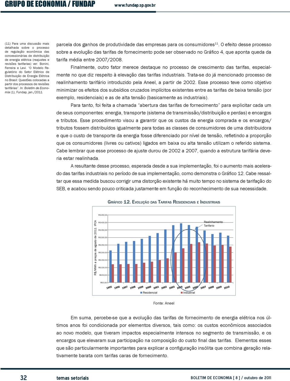 /2011 parcela dos ganhos de produtividade das empresas para os consumidores 11.