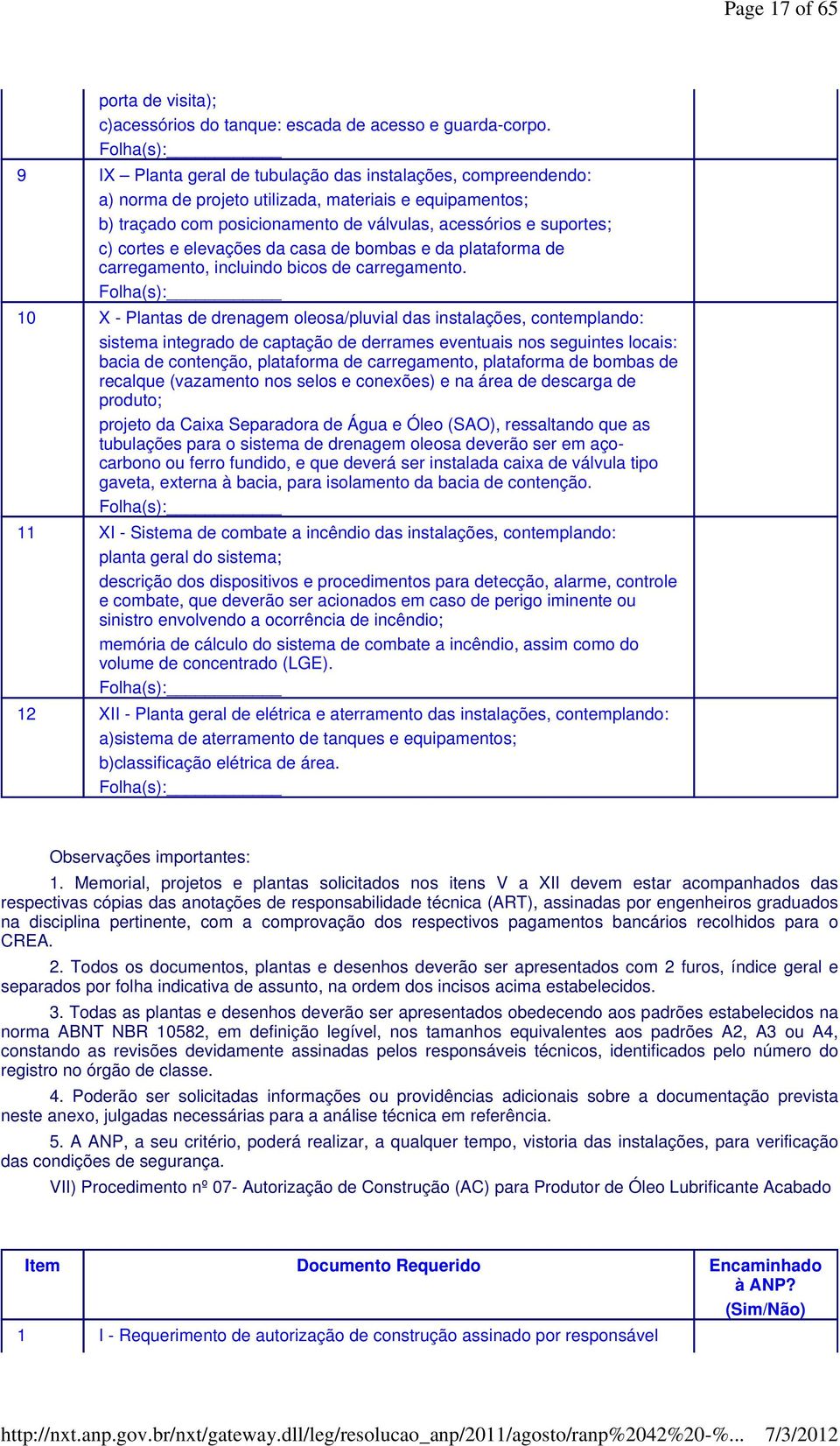 elevações da casa de bombas e da plataforma de carregamento, incluindo bicos de carregamento.