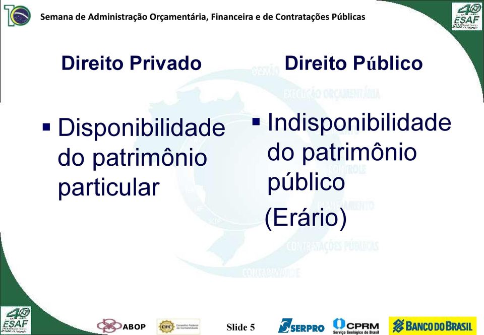 Indisponibilidade do patrimônio público