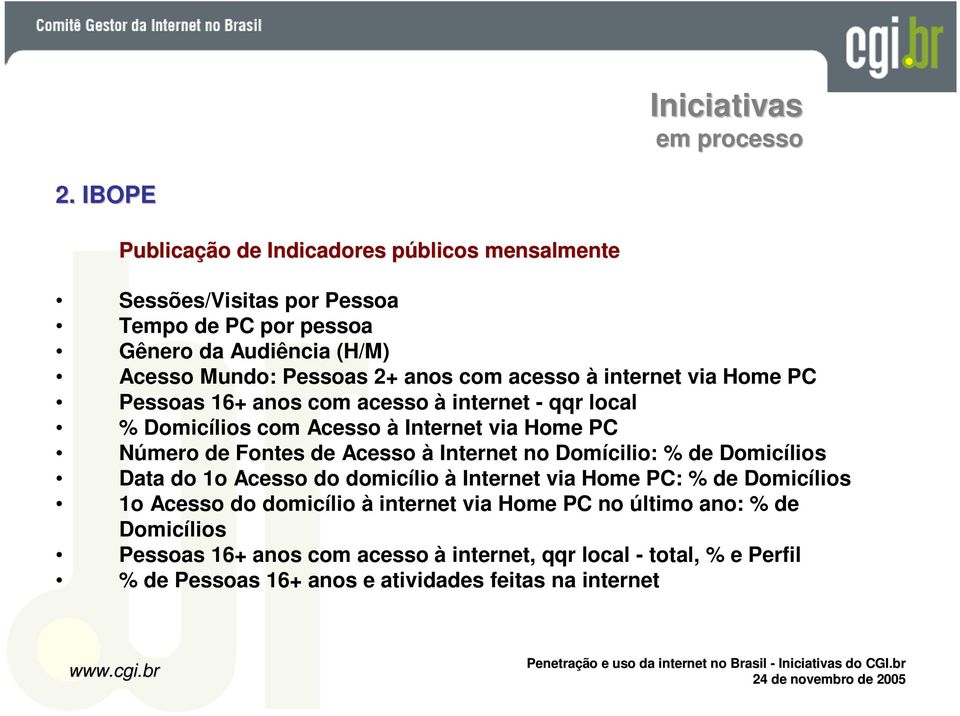 acesso à internet via Home PC Pessoas 16+ anos com acesso à internet - qqr local % Domicílios com Acesso à Internet via Home PC Número de Fontes de Acesso à