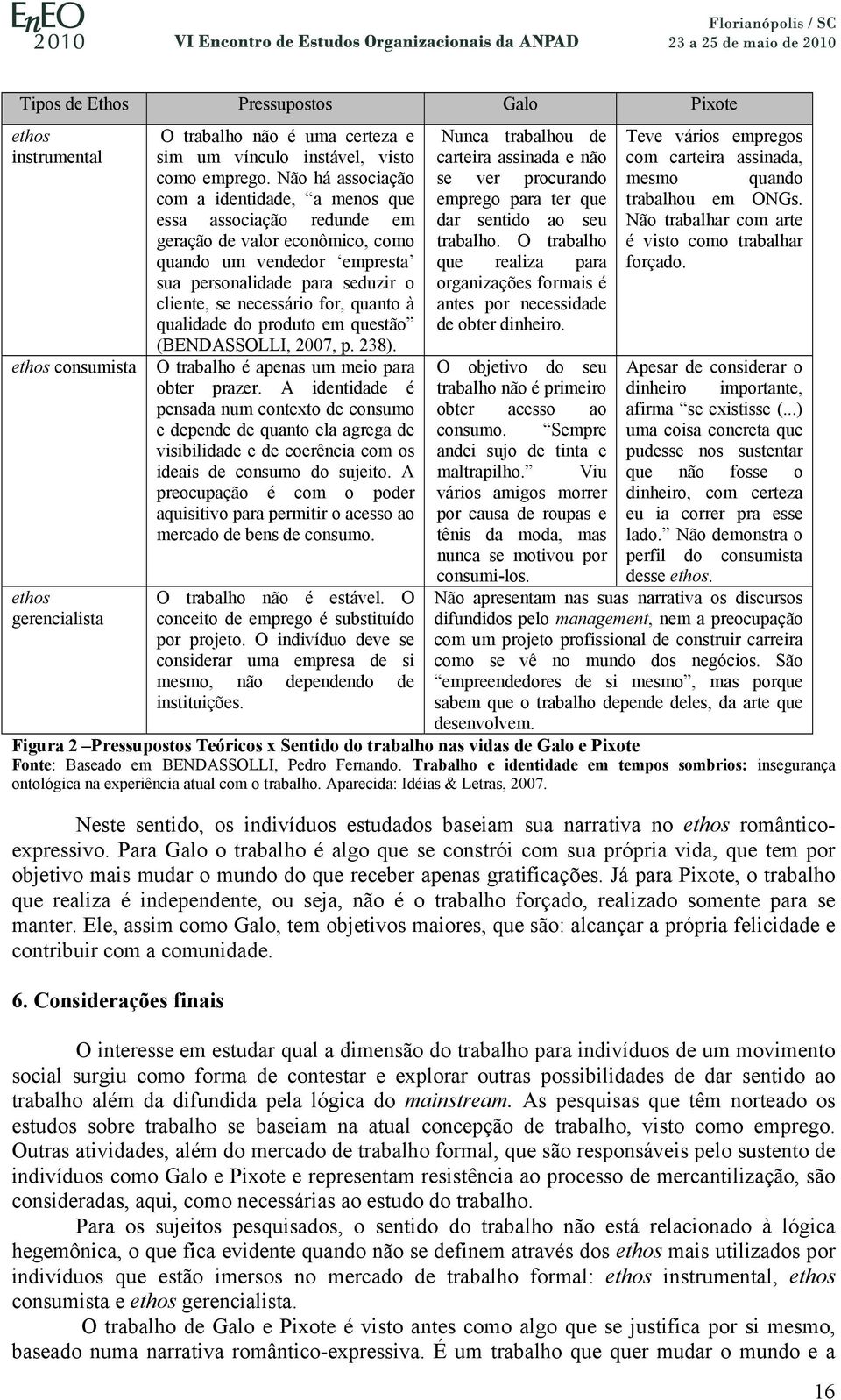 quanto à qualidade do produto em questão (BENDASSOLLI, 2007, p. 238). O trabalho é apenas um meio para obter prazer.