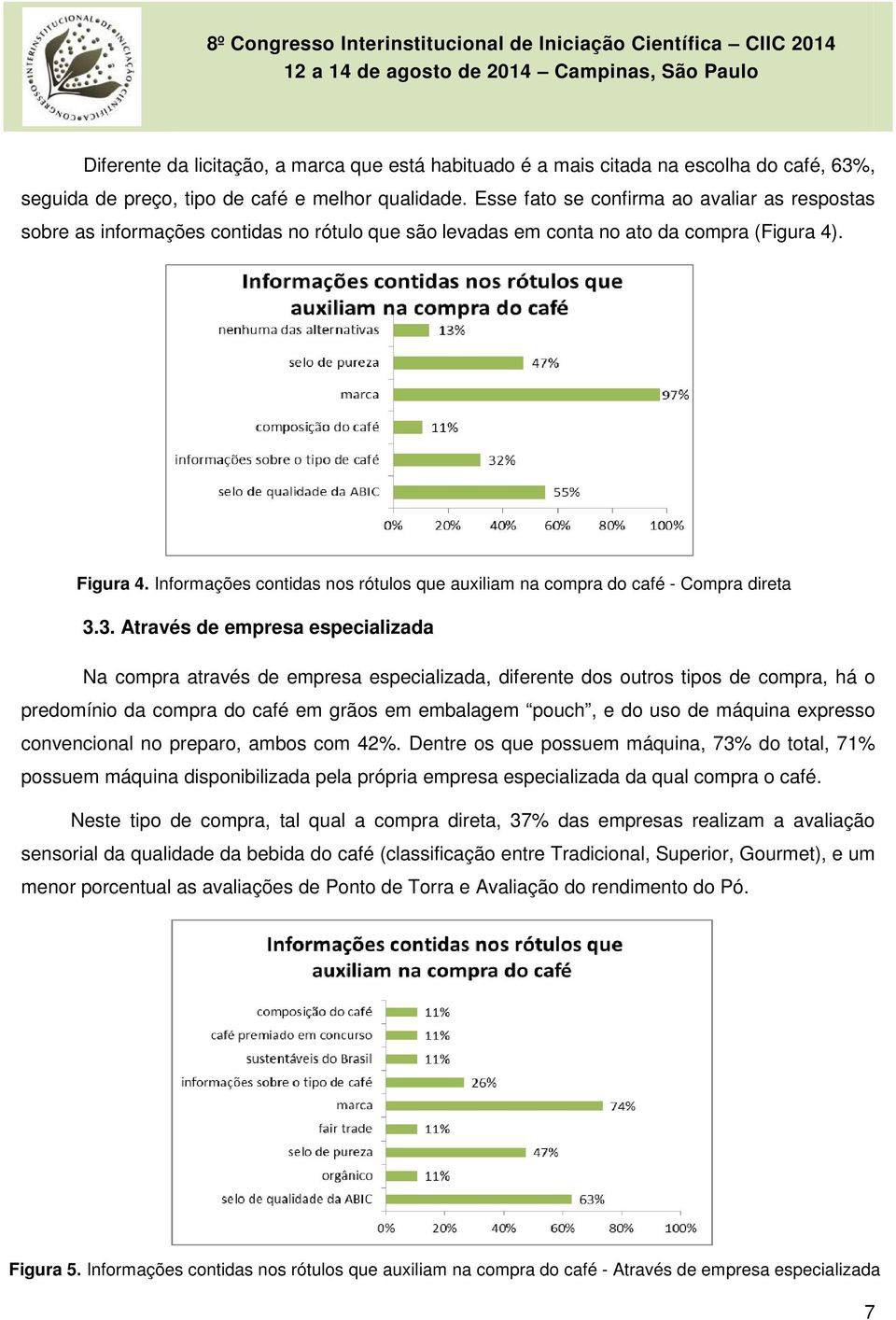 Informações contidas nos rótulos que auxiliam na compra do café - Compra direta 3.