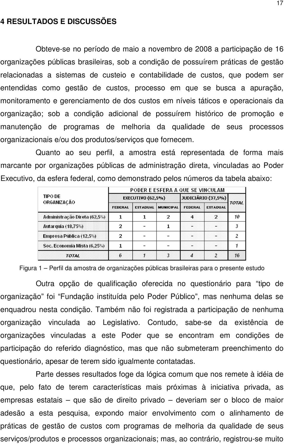 operacionais da organização; sob a condição adicional de possuírem histórico de promoção e manutenção de programas de melhoria da qualidade de seus processos organizacionais e/ou dos