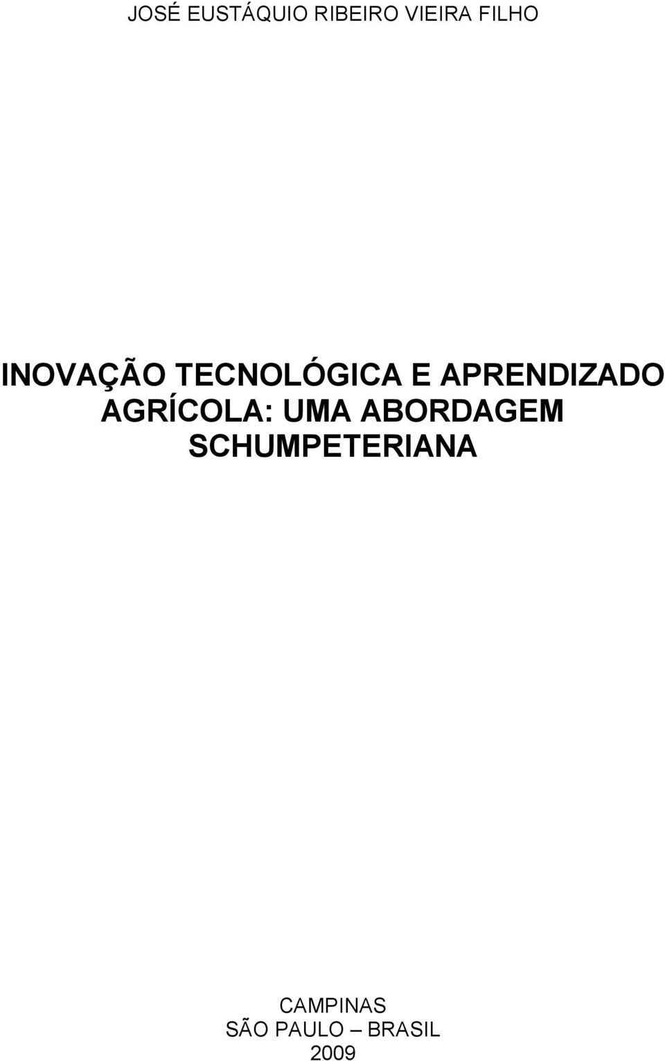 APRENDIZADO AGRÍCOLA: UMA