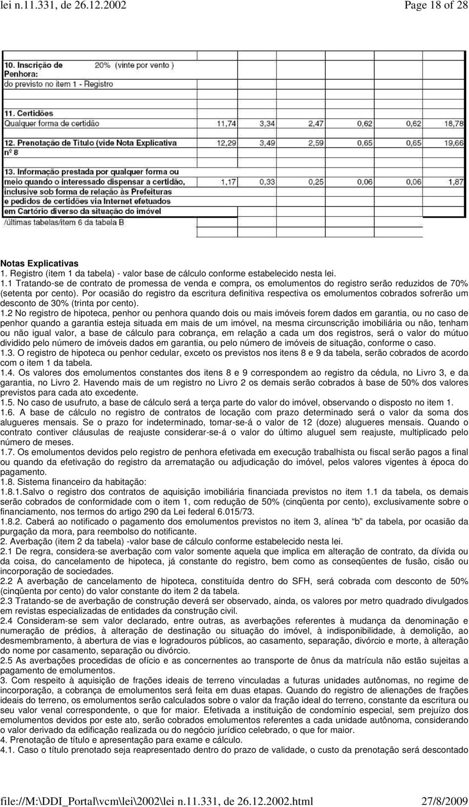 2 No registro de hipoteca, penhor ou penhora quando dois ou mais imóveis forem dados em garantia, ou no caso de penhor quando a garantia esteja situada em mais de um imóvel, na mesma circunscrição