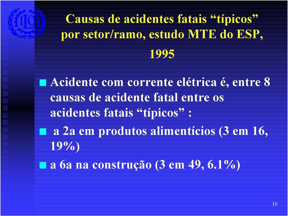 acidente fatal entre os acidentes fatais típicos : a 2a em