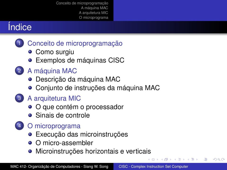 2 Descrição da máquina MAC Conjunto de instruções da