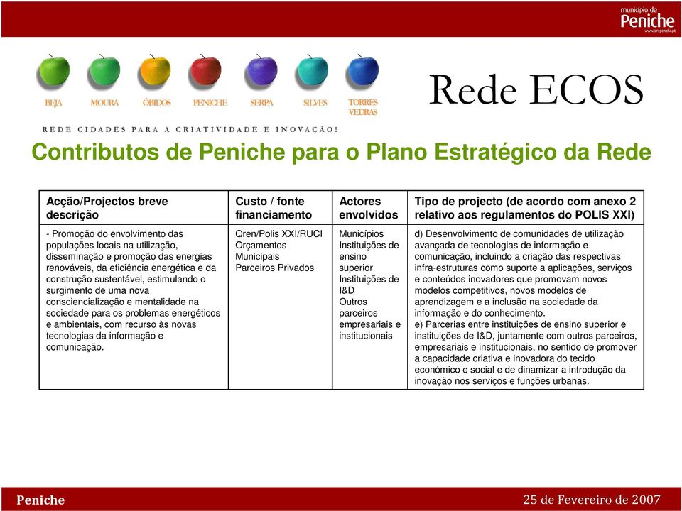 surgimento de uma nova consciencialização e mentalidade na sociedade para os problemas energéticos e ambientais, com recurso às novas tecnologias da informação e comunicação.