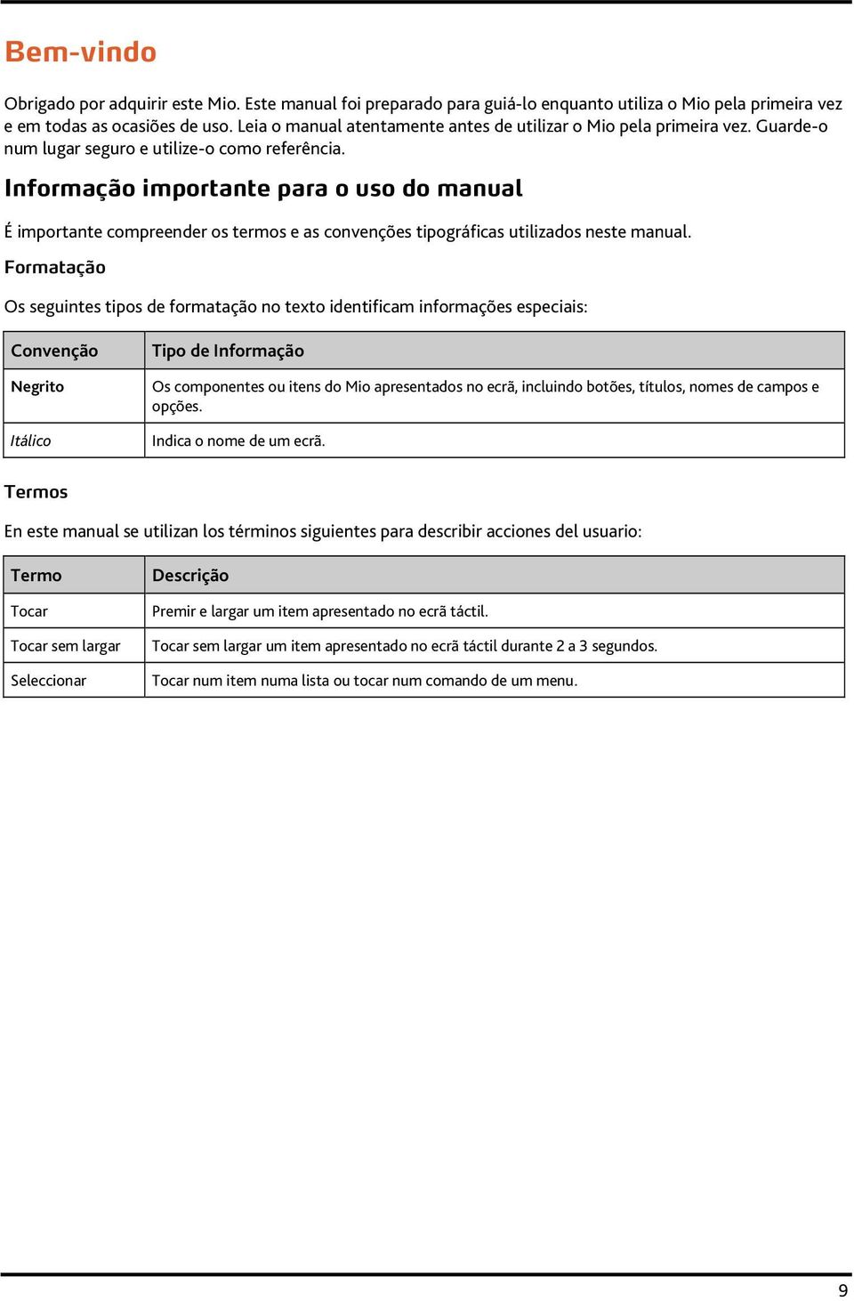 Informação importante para o uso do manual É importante compreender os termos e as convenções tipográficas utilizados neste manual.