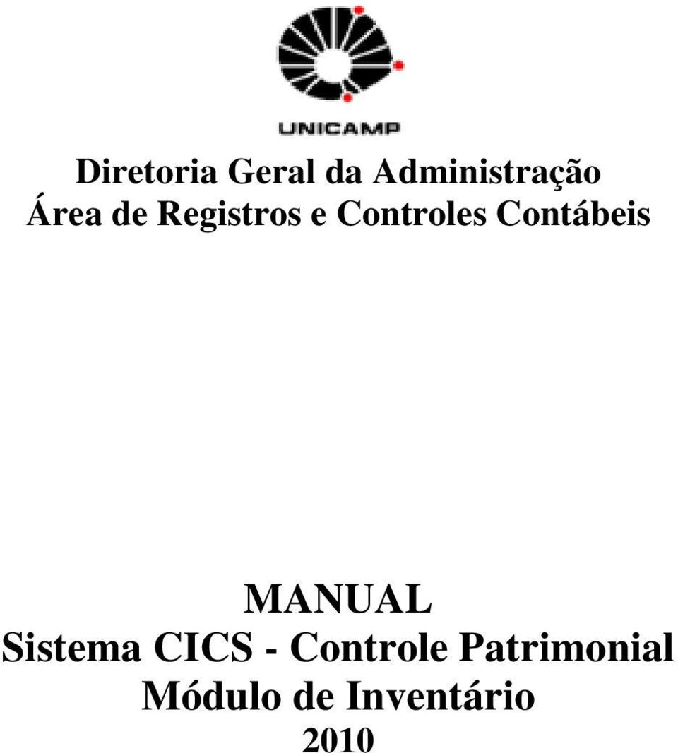 Contábeis MANUAL Sistema CICS -