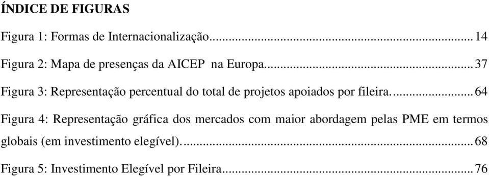 .. 37 Figura 3: Representação percentual do total de projetos apoiados por fileira.