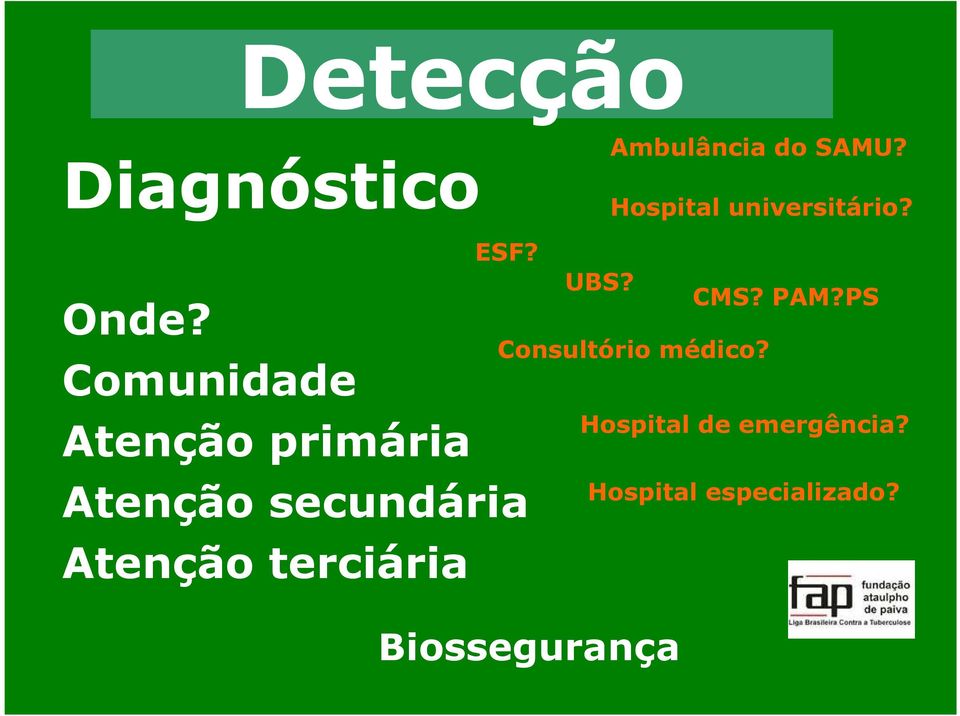 Comunidade Atenção primária ESF?