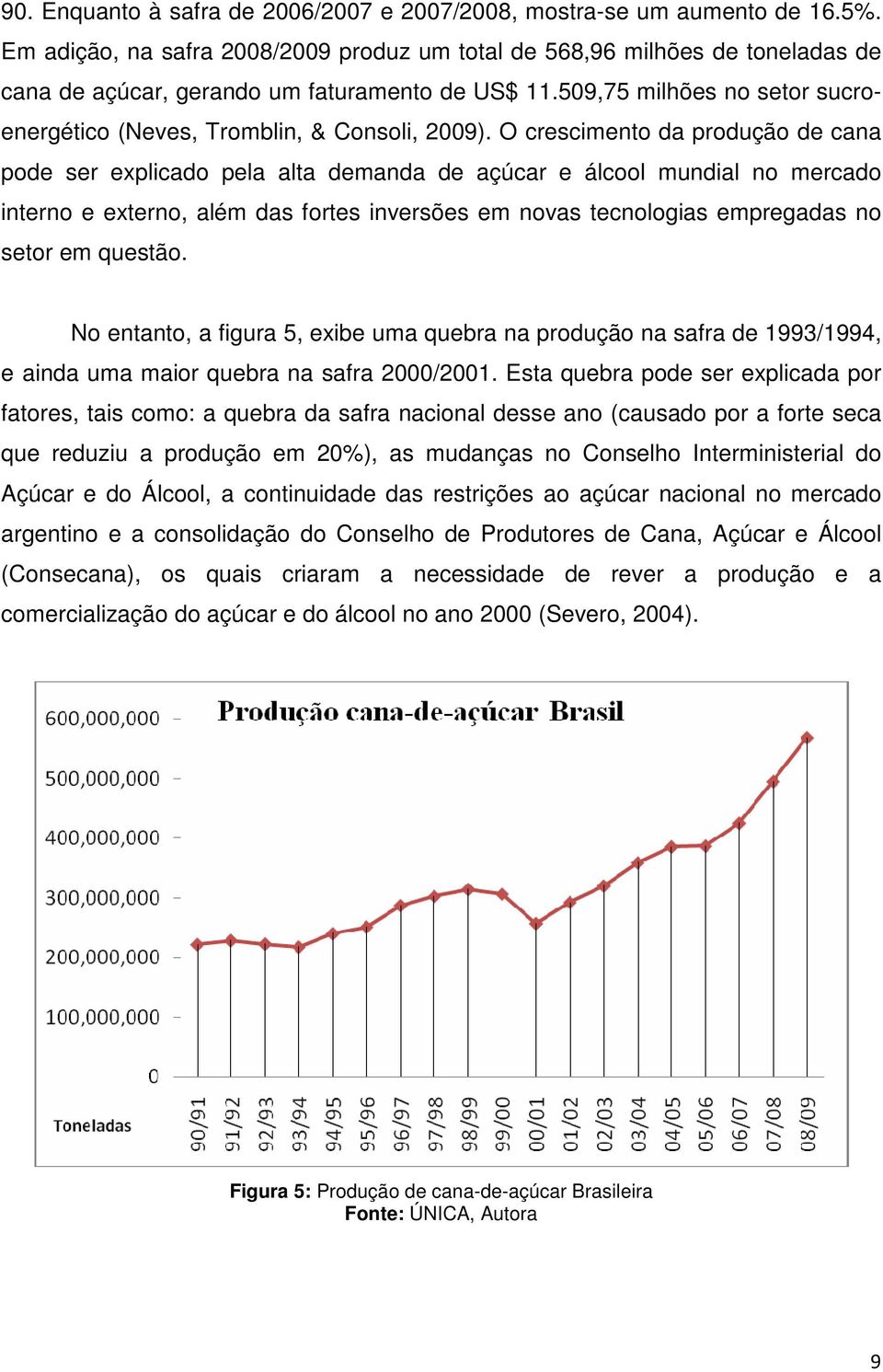 509,75 milhões no setor sucroenergético (Neves, Tromblin, & Consoli, 2009).