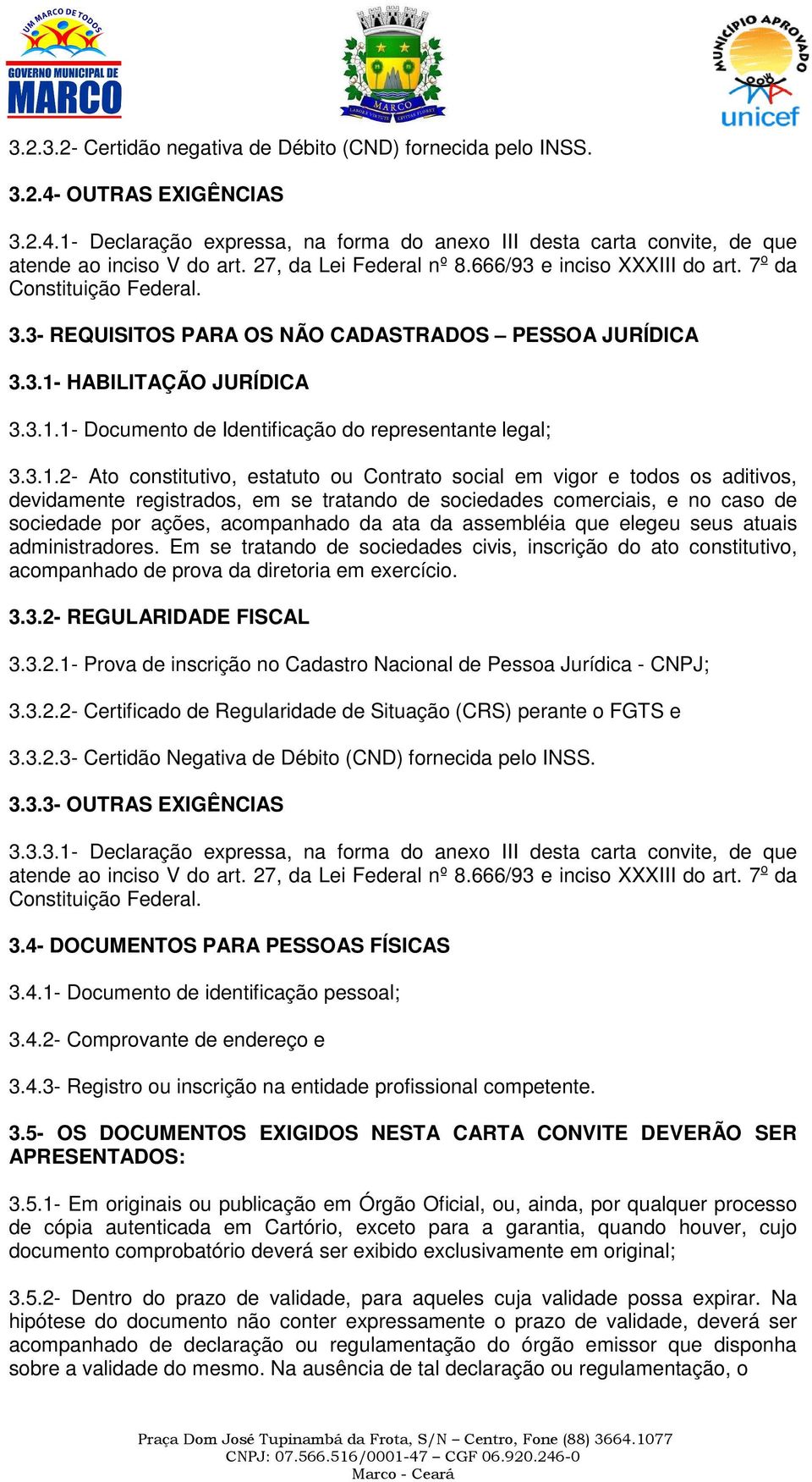 HABILITAÇÃO JURÍDICA 3.3.1.