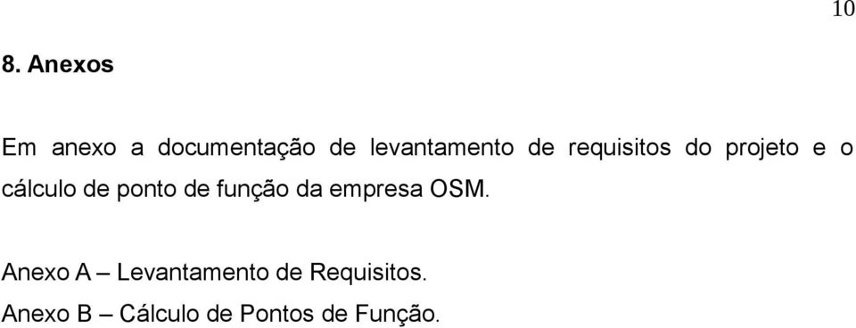 de ponto de função da empresa OSM.