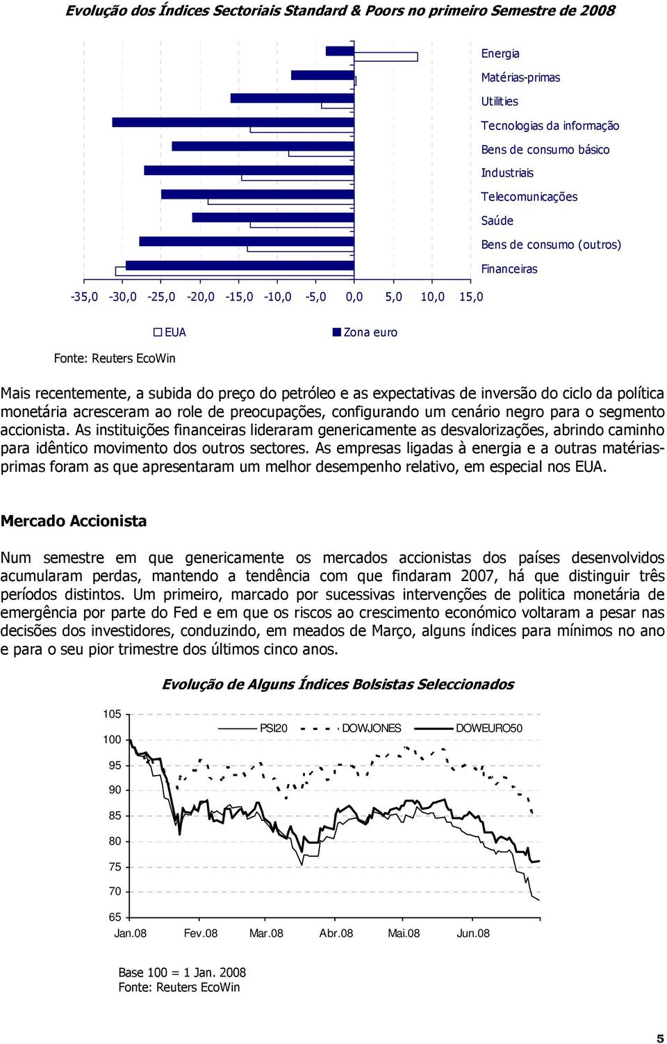 inversão do ciclo da política monetária acresceram ao role de preocupações, configurando um cenário negro para o segmento accionista.