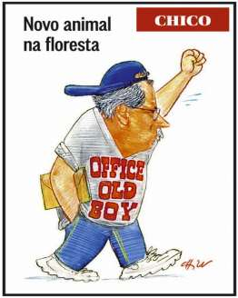 86 Figura 6: Charge - Office old boy. Fonte: O Globo, 6/12/2013, p. 5. As referências a José Dirceu não cessavam, em O Globo (5/12/2013, p.