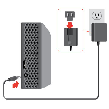 Conecte o Backup Plus Desktop ao seu computador O seu Backup Plus Desktop é compatível com os computadores que possuem uma porta USB.