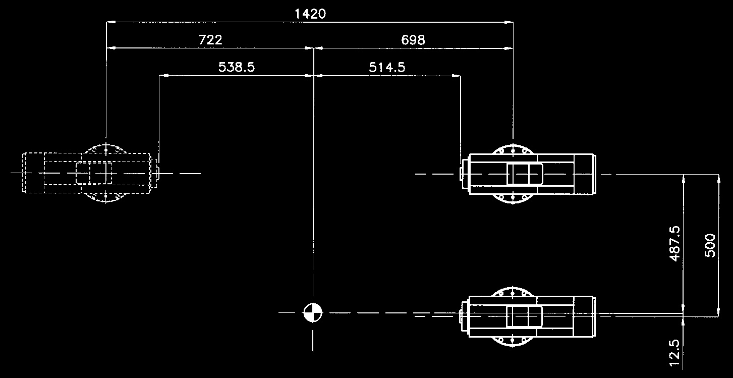 MC 304 ARIEL - 3 Longitudinal stroke (X-axis) Vertical stroke