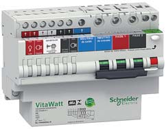 Proteção dos circuitos Proteção diferencial VitaWatt Função VitaWatt é a mais nova e completa solução da Schneider Electric para a proteção das instalações elétricas residenciais.