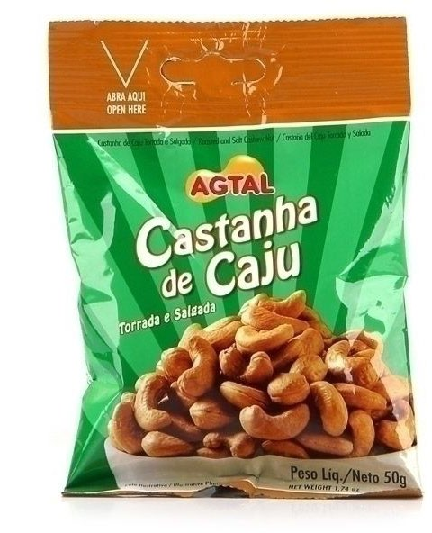 Castanha de Caju Torrada e Salgada Agtal Deliciosa opção de snack saudável, a castanha de caju oferece muitos benefícios para a saúde, pois é rica em gorduras boas, vitaminas E e do complexo B,