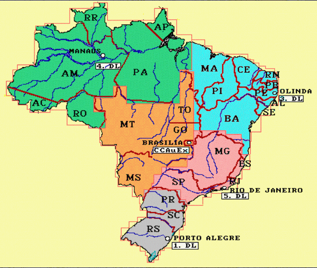 DSG Divisão de Serviços Geográficos DSG 1ª DL CIGEx 3ª DL 4ª DL 5ª DL Porto Alegre