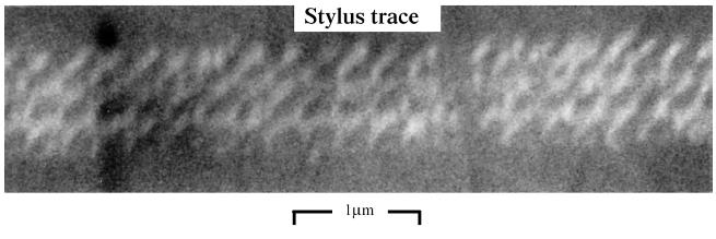 Técnicas de medição Micrografia obtida em MEV de um traço feito