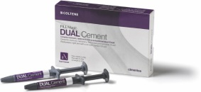 Fill Magic Dual Cement Cimento resinoso, radiopaco, foto e autopolimerizável.