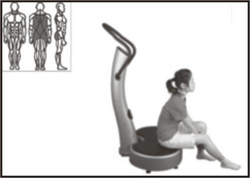 D 04 Relaxamento das costas Sente-se no centro da plataforma e coloque uma almofada sob os glúteos com as pernas separadas. Desça a parte superior do corpo a frente para relaxar.