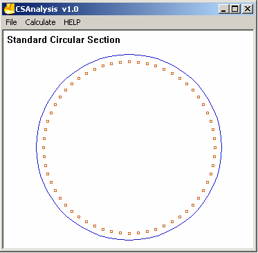 Capítulo 4 Programa Figura 23: Standard circular section Figura 24: