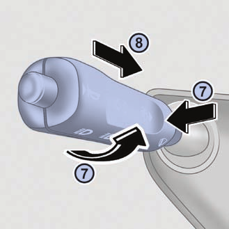 Operações e Manutenções do Volare Limpador de parabrisa Interruptor combinado, na coluna de direção 7.