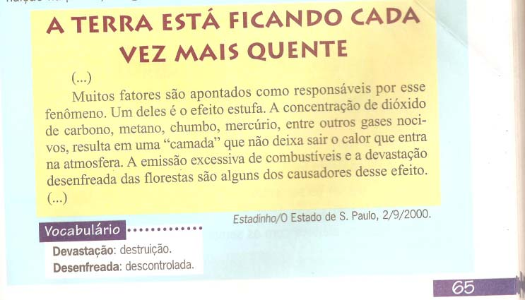 O LIVRO DIDÁTICO EM QUESTÃO: A CONSTRUÇÃO DO EFEITO-LEITOR E O DISCURSO CIENTÍFICO permitida para o sujeito-aluno, conforme estamos analisando. Nas palavras de Pêcheux (1997, p.