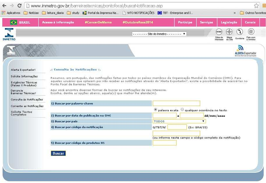 Consulta à notificações / texto completo