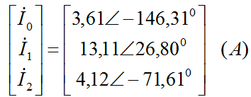 4) Considere a seqüência fasorial a seguir: Encontre as tensões de seqüência nula, direta e inversa para a fase A, e represente graficamente tais fasores.
