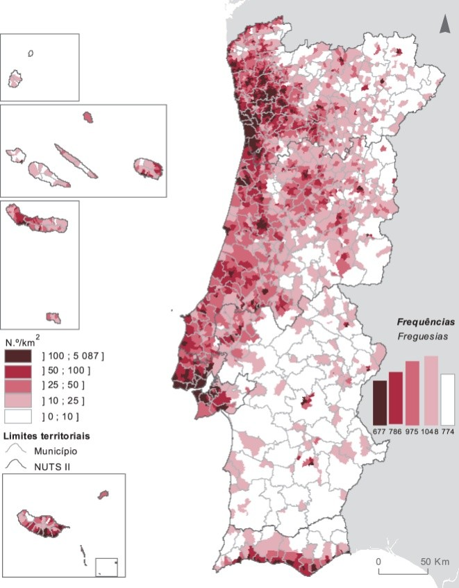 A distribuição territorial dos edifícios construídos após 1990 é mais concentrada do que a verificada até então Os dados censitários revelam que a dinâmica de construção dos últimos 20 anos foi ainda