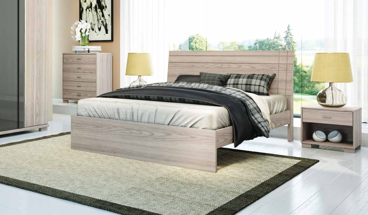 Cama Gliss Acabamento amadeirado Pro-Touch; Pro-touch wooden finish 25 900 L.990 A.1086 P.2025mm 41.484 Rovere Vanilla 41.462 41.423 41.