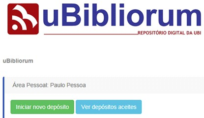 Após este procedimento aparecerá uma caixa para Iniciar novo depósito. A partir deste momento começará o seu novo depósito.