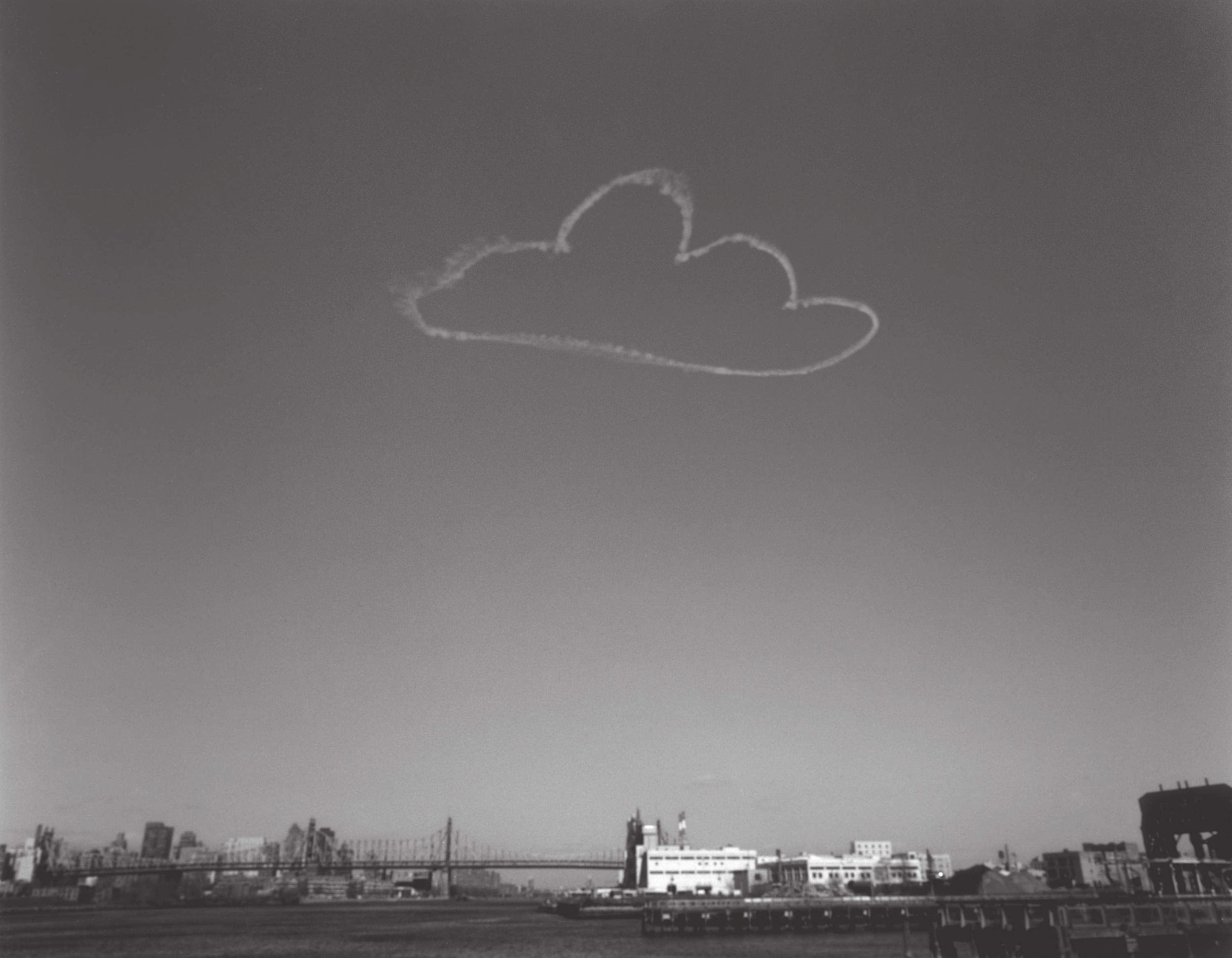 vik muniz pictures of clouds: 59th bridge, 2002