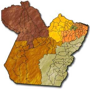 10 1 INTRODUÇÃO O Estado do Pará é o segundo maior estado brasileiro, possuindo uma extensão territorial de 1.253.165 km², com 562 km de costa atlântica.