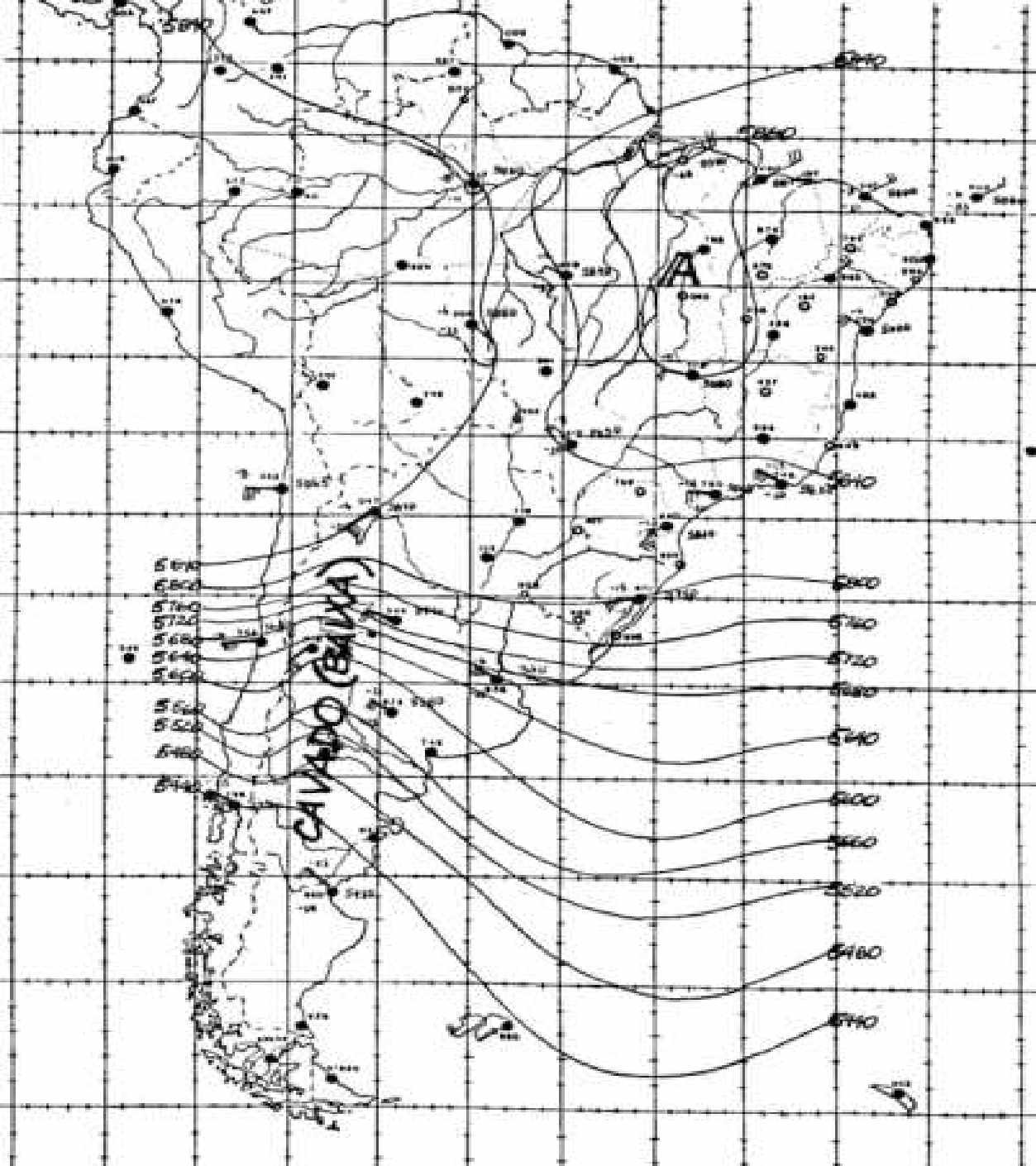 Fig. 7.9 - O vento geostrófico (HS).